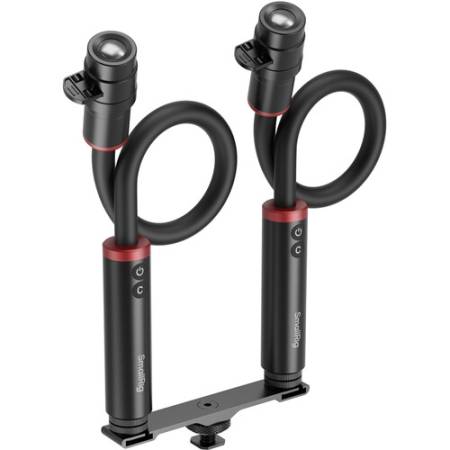 SmallRig 5796 RM 03 (2 sztuki) - zestaw, 2x lampa LED do makrofotografii na elastycznym ramieniu + akcesoria i ramię z mocowaniami zimna stopka